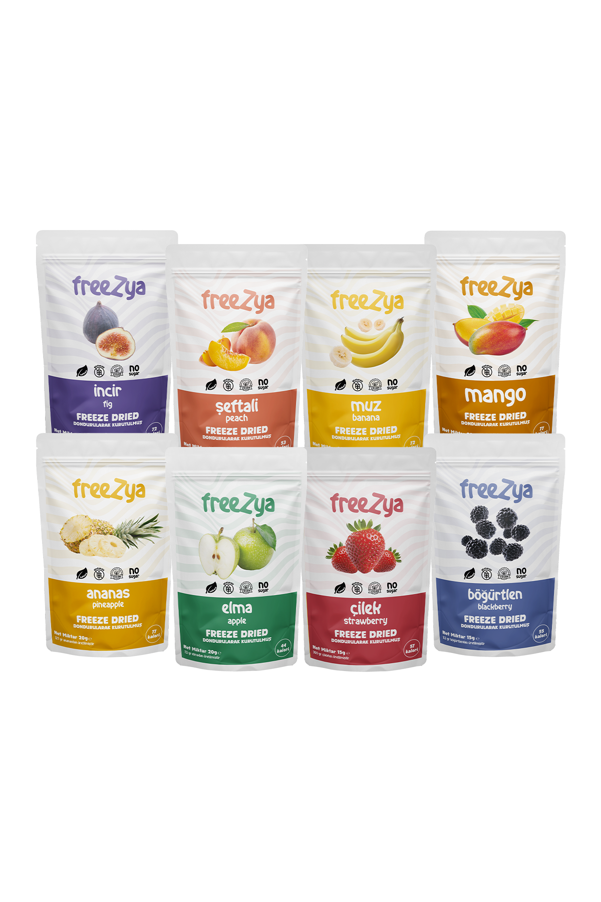 Hepsi Bir Arada Freezya freeze dried Dondurularak Kurutulmuş 8'li Deneme Paketi