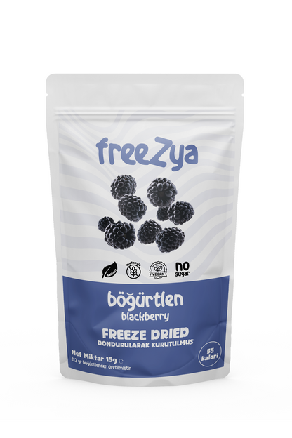 Dondurularak Kurutulmuş Böğürtlen 15g | Kurutulmuş Meyve  Freeze Dry | Freezya