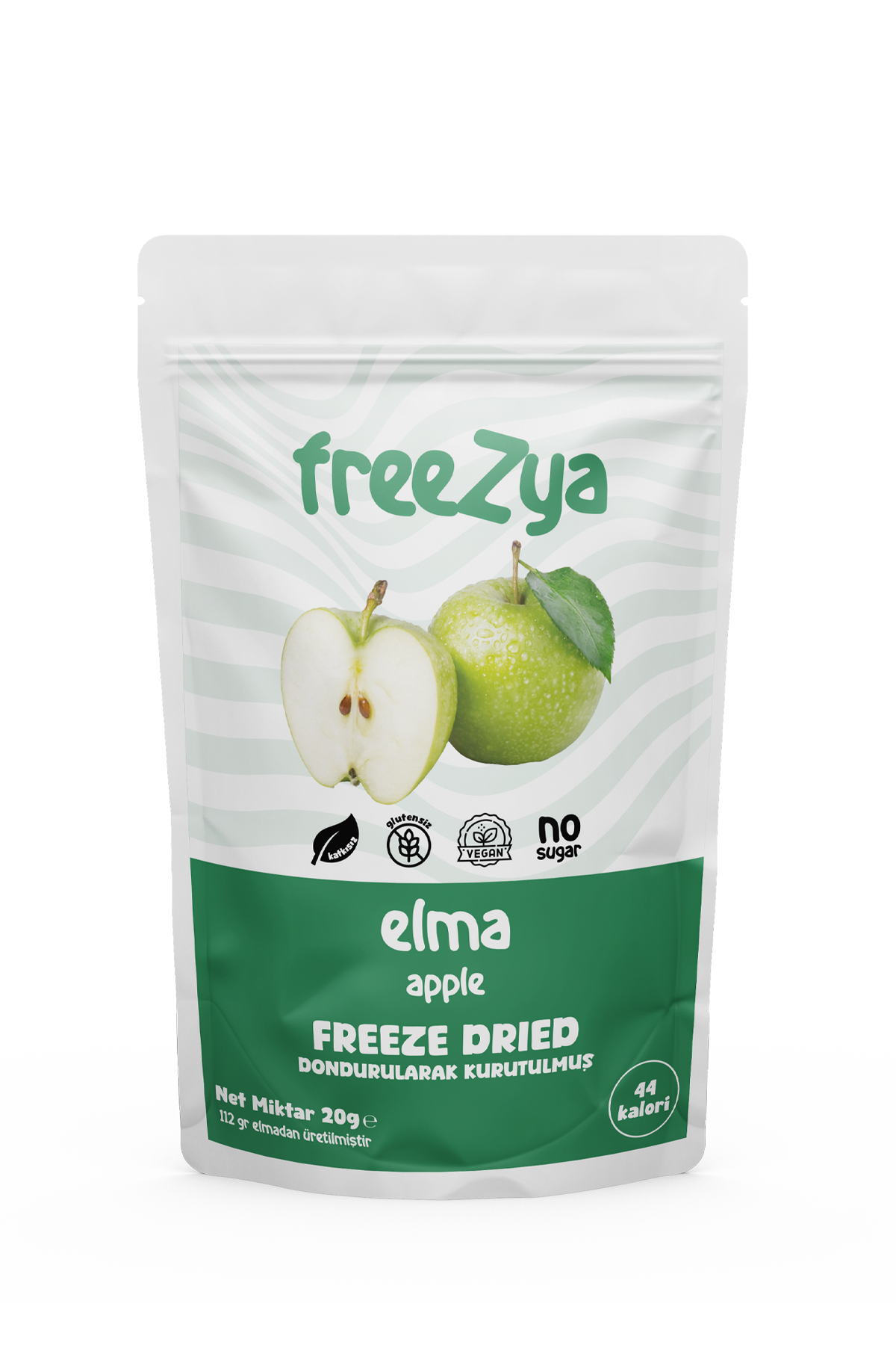 Dondurularak Kurutulmuş Elma 20g | Kurutulmuş Meyve Freeze Dry | Freezya