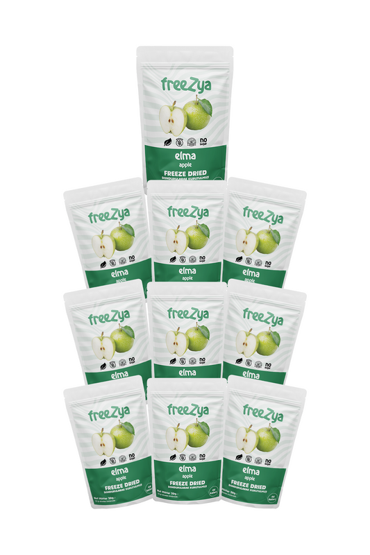 50'li Çoklu Paketler | Freeze Dry Kurutulmuş Elma| Toptan Fiyat | Freezya
