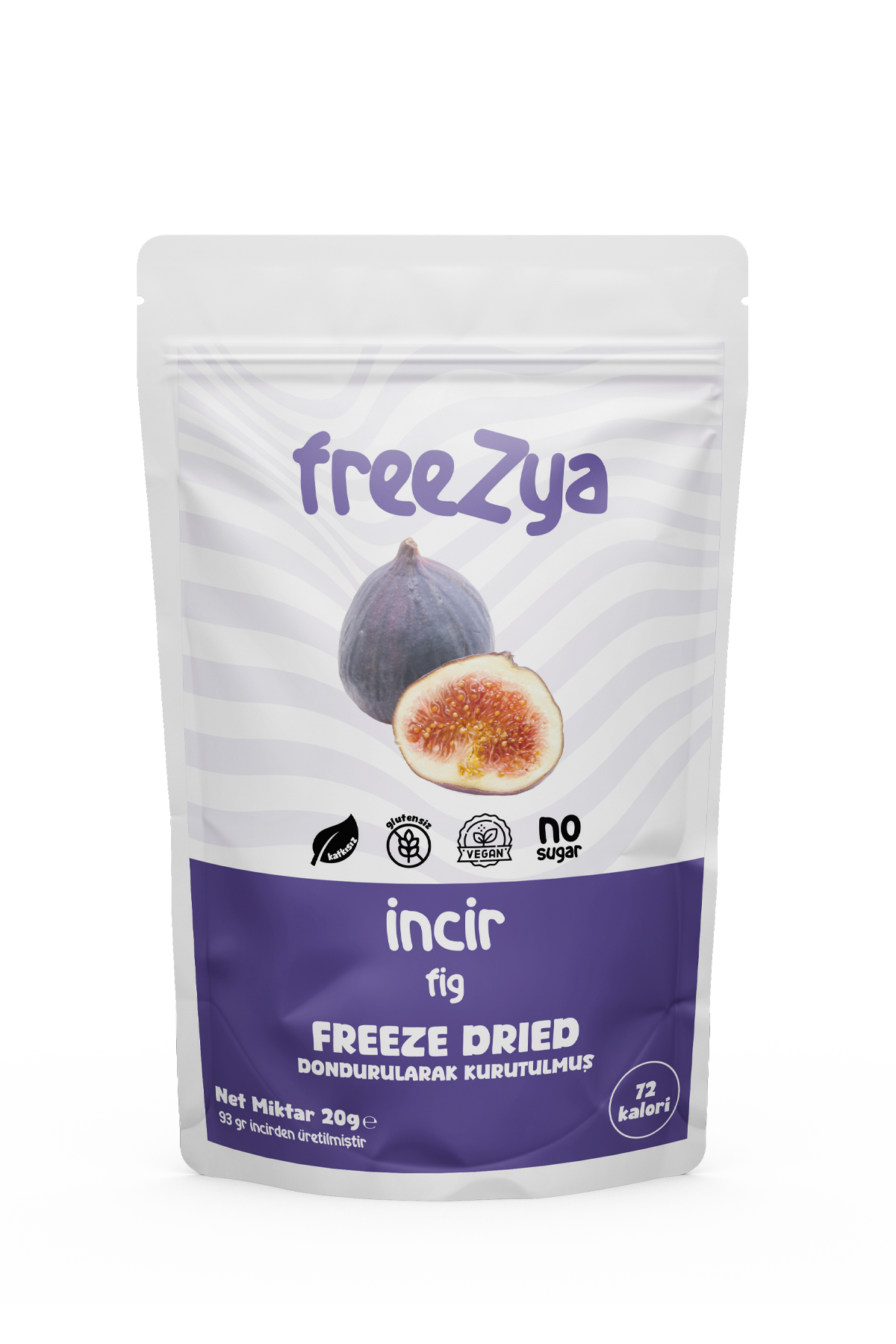 Dondurularak Kurutulmuş İncir 20g | Kurutulmuş Meyve Freeze Dry | Freezya